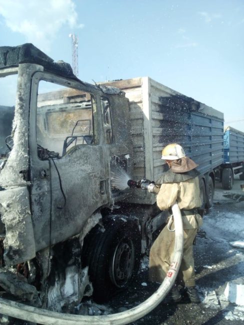 На трассе Днепр-Николаев загорелся грузовик - рис. 2